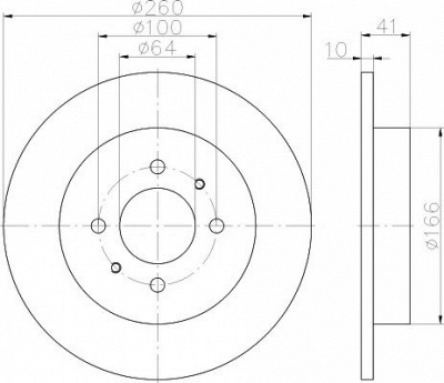 HELLA PAGID 8dd355114951 -  Тормозной диск